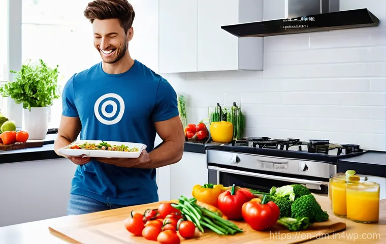 유전자 검사 결과에 따른 생활 습관 변화 - **Prompt 1: Personalized Nutrition Harmony**
    "A vibrant, eye-level shot of a young adult (20s-30...