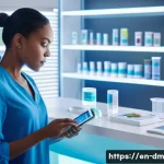 Home 21 유전자 맞춤형 건강 관리를 위한 최적의 도구 소개 - A modern home laboratory scene showing a diverse adult woman in casual attire examining a genetic te...